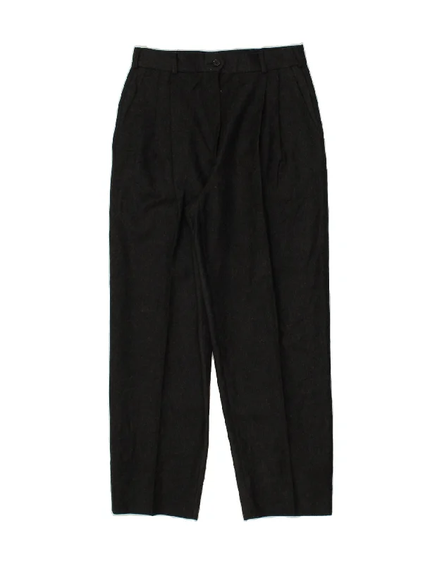 VINTAGE Womens High Waist Pegged Casual Trousers IT 46 Large W28 L28 Grey Trousers Corduroy Warm VINTAGE Womens High Waist Pegged Casual Trousers IT 46 Large W28 L28 Grey Trousers Corduroy Warm