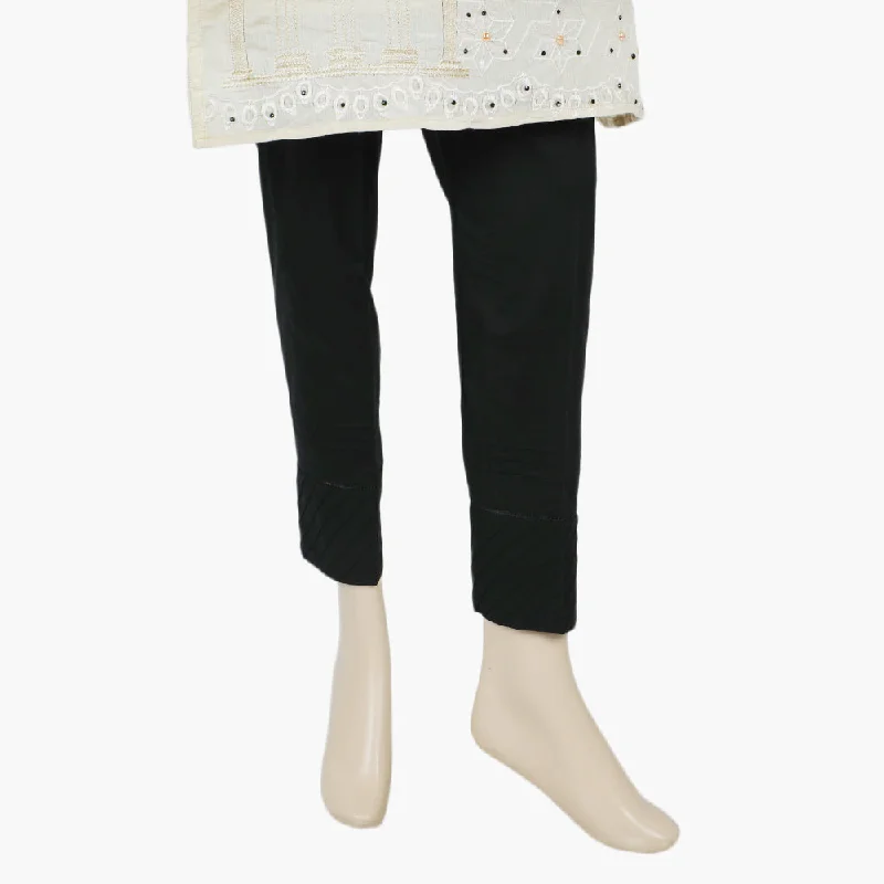 Women's Woven Trouser - Black Trousers practical easy-care