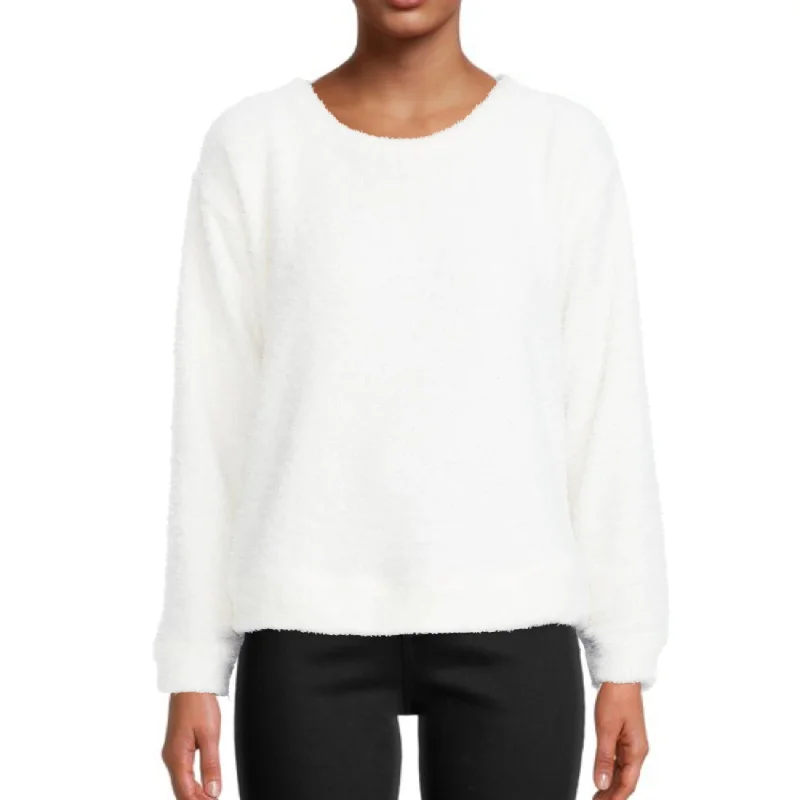 Andrew Marc Marc NY Women's Ultra Soft Fuzzy Knit Sweater Crew Neck Cozy Pullover Top Blouson Sleeve Pullover Andrew Marc Marc NY Women's Ultra Soft Fuzzy Knit Sweater Crew Neck Cozy Pullover Top Blouson Sleeve Pullover