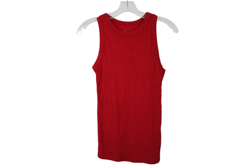 A New Day Red Ribbed Tank | M lightweight tank top