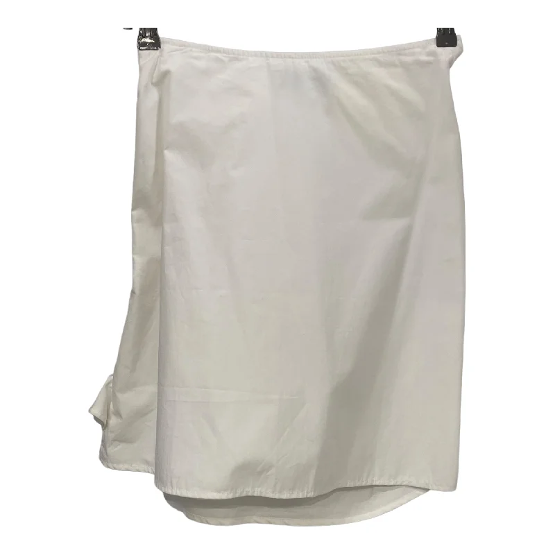 MSGM///Skirt/38/Plain/Cotton/WHT//W [Designers] Essentials/ tiered skirt playful
