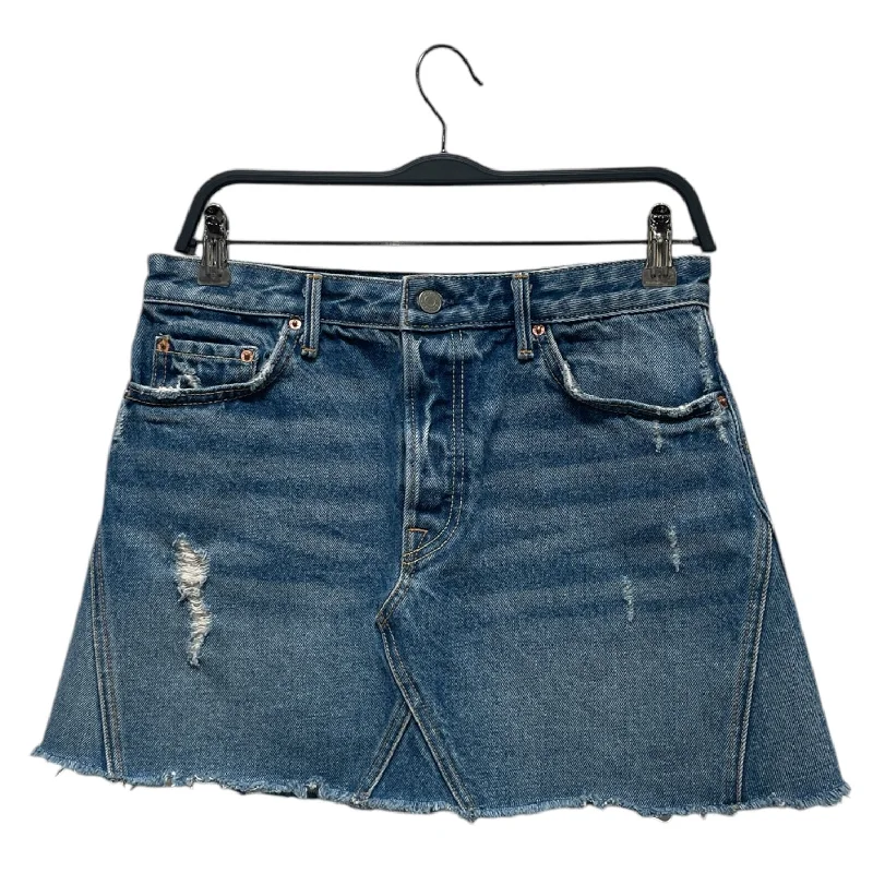 GRLFRND/Skirt/28/Denim/BLU/ satin skirt smooth