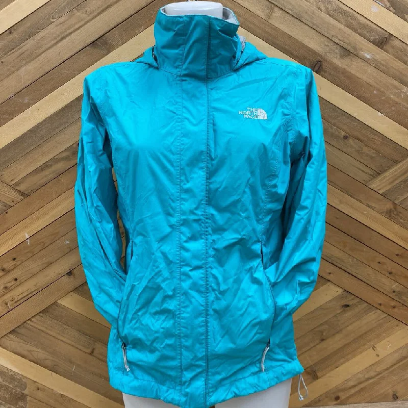 The North Face - Women's Rain Jacket - MSRP$190: Blue-women-SM Front Pockets Side Pockets Patch Pockets The North Face - Women's Rain Jacket - MSRP$190: Blue-women-SM Front Pockets Side Pockets Patch Pockets