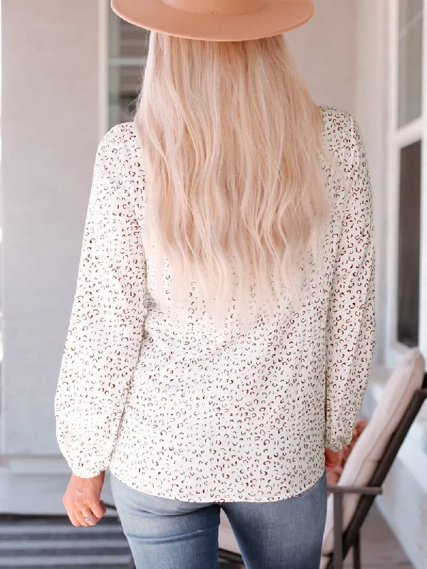 Neutral Knit Cardigan Solid Color Striped Floral Print