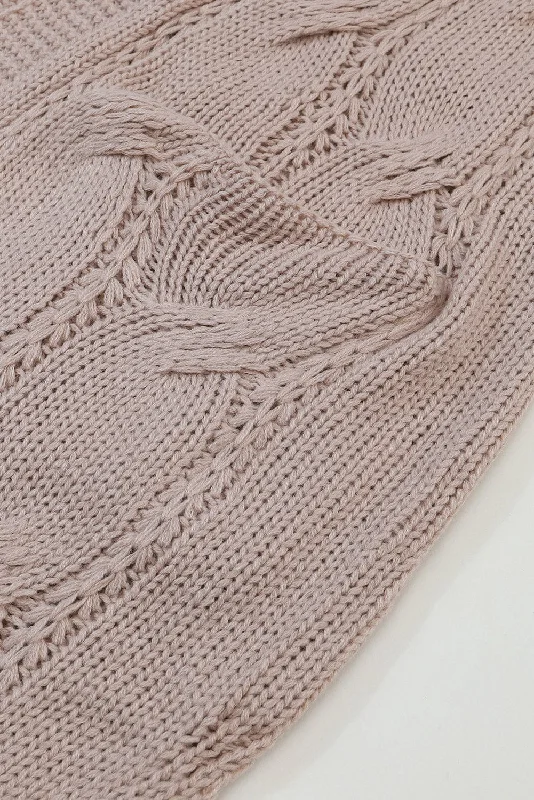 Autumn Winter Cable Knit Cardigan Long Cardigan Short Cardigan Medium Cardigan