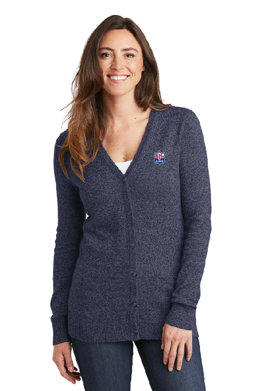 Ladies Marled Cardigan Sweater Oversized Loose Flowy