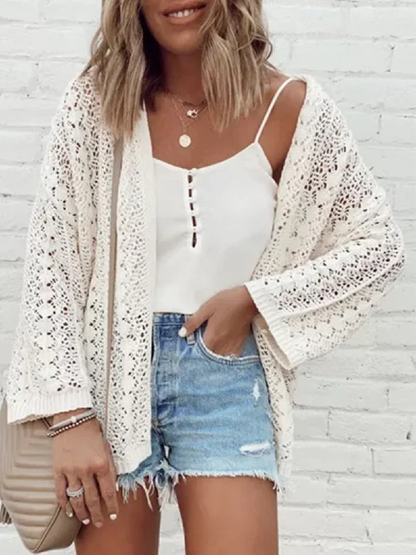 Feminine Crochet Cardigan Seamless Knitted Crochet