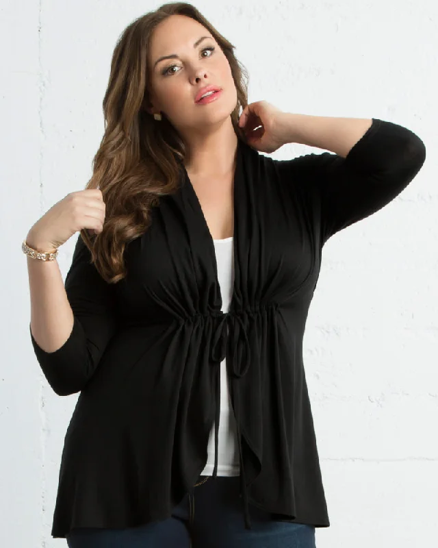 Sunset Stroll Cardigan Silk Blend Satin Velvet
