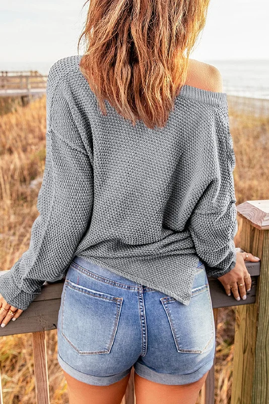 Women's Knit Cardigan Fitted Loose Oversized