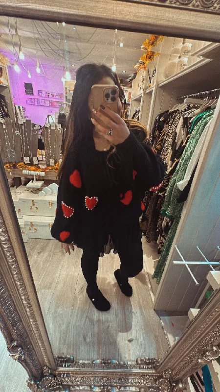Heart tie cardigan Button Cardigan Zip Cardigan Pullover Cardigan