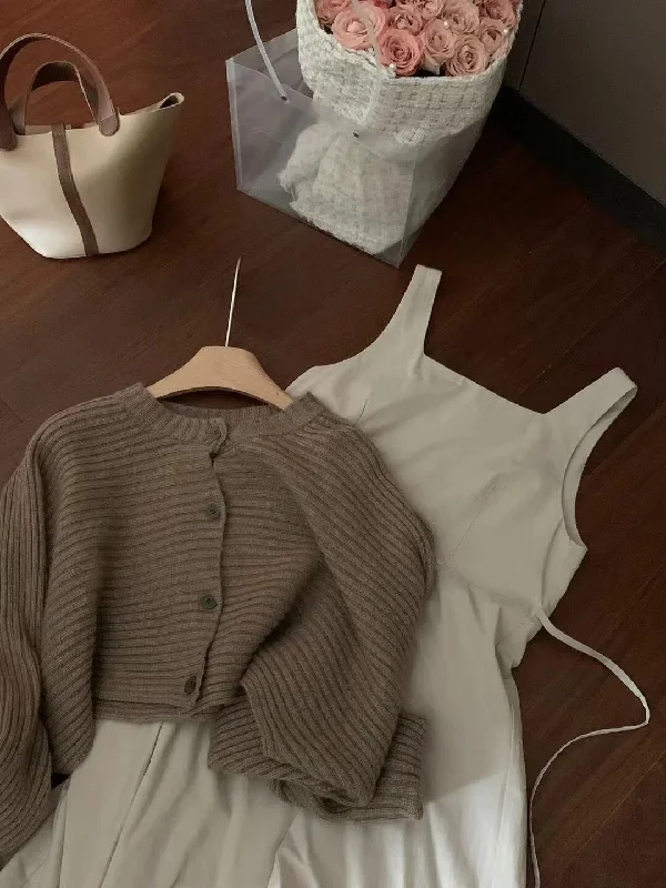 Cardigan And Skirt