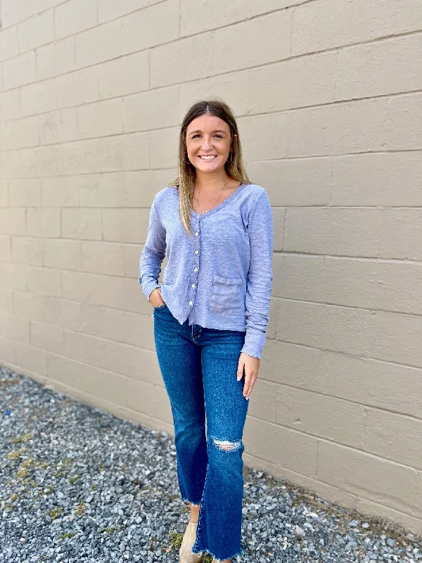 Cut-Loose Crop Pocket Cardigan Linen Combo Cathedral Plaid Cardigan Polka Dot Checkered