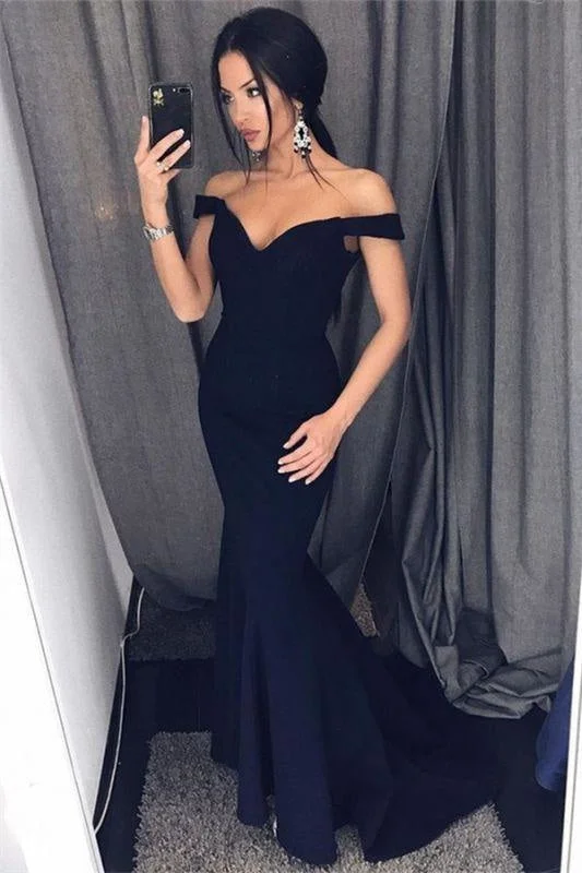 Bridelily Sexy Mermaid Evening Dresses Off-the-Shoulder V-Neck Long Prom Dresses Sequined Elegant Party Bridelily Sexy Mermaid Evening Dresses Off-the-Shoulder V-Neck Long Prom Dresses Sequined Elegant Party