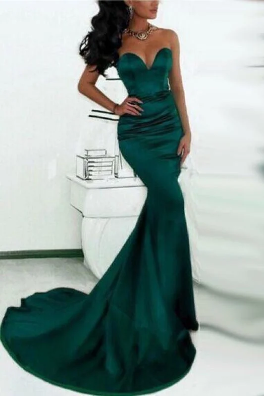 Bridelily Simple Green Sweetheart Mermaid Evening Dress Cheap Custom Made Formal Party Dresses Tunics Chinos classic Bridelily Simple Green Sweetheart Mermaid Evening Dress Cheap Custom Made Formal Party Dresses Tunics Chinos classic