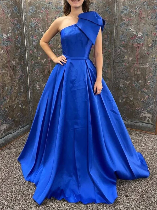 One Shoulder Royal Blue/Yellow Long Prom Dress, Long Royal Blue/Yellow Formal Graduation Evening Dress Tunics Versatile functional One Shoulder Royal Blue/Yellow Long Prom Dress, Long Royal Blue/Yellow Formal Graduation Evening Dress Tunics Versatile functional