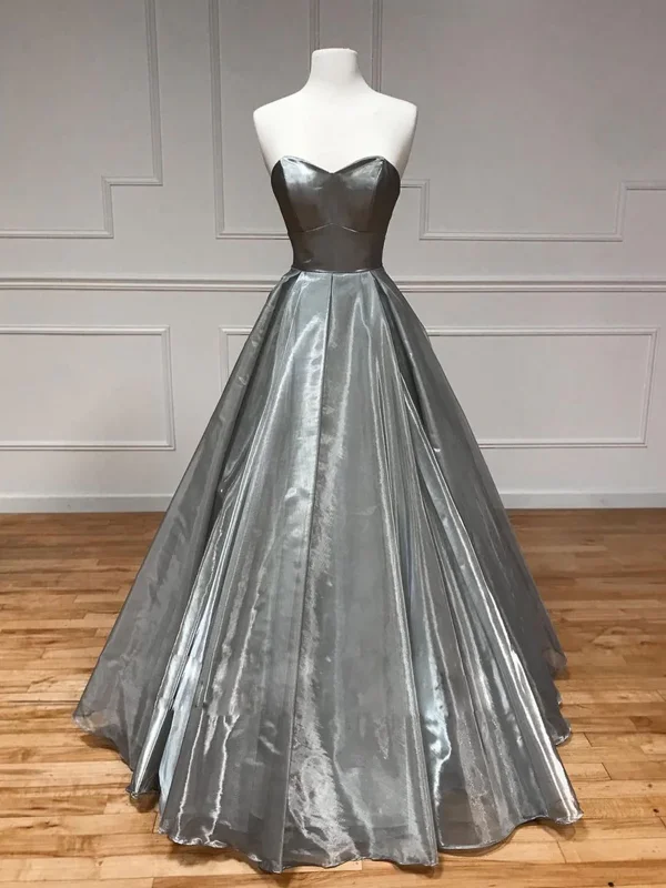 Simple Sweetheart Veck Grey Satin Long prom Dresses, Simple Sweetheart Veck Gray Satin Long Formal Evening Dresses Tunics Stylish modern Simple Sweetheart Veck Grey Satin Long prom Dresses, Simple Sweetheart Veck Gray Satin Long Formal Evening Dresses Tunics Stylish modern