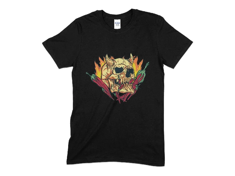 Skull of The Devil Unisex T-Shirt Faux Fur Fabric Real Fur Fabric Shearling Fabric