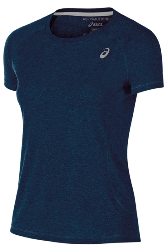 Asics Women's TM Essential Tee XT3257 Navy Layered Multi-layer Single Layer