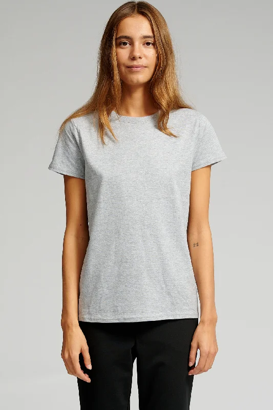 Basic T-shirt - Oxford Grå Anti-Pilling Machine Wash Handmade