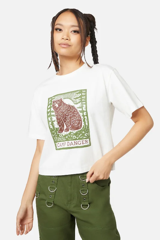 Camp Danger Tee Striped Floral Plaid