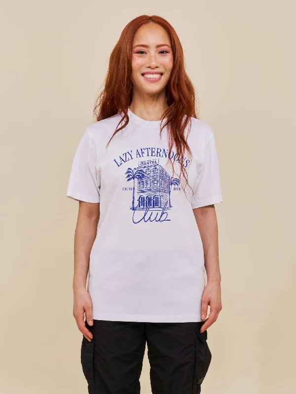 Cartel Hotel T-Shirt Shell White Beaded Sequined Faux Fur