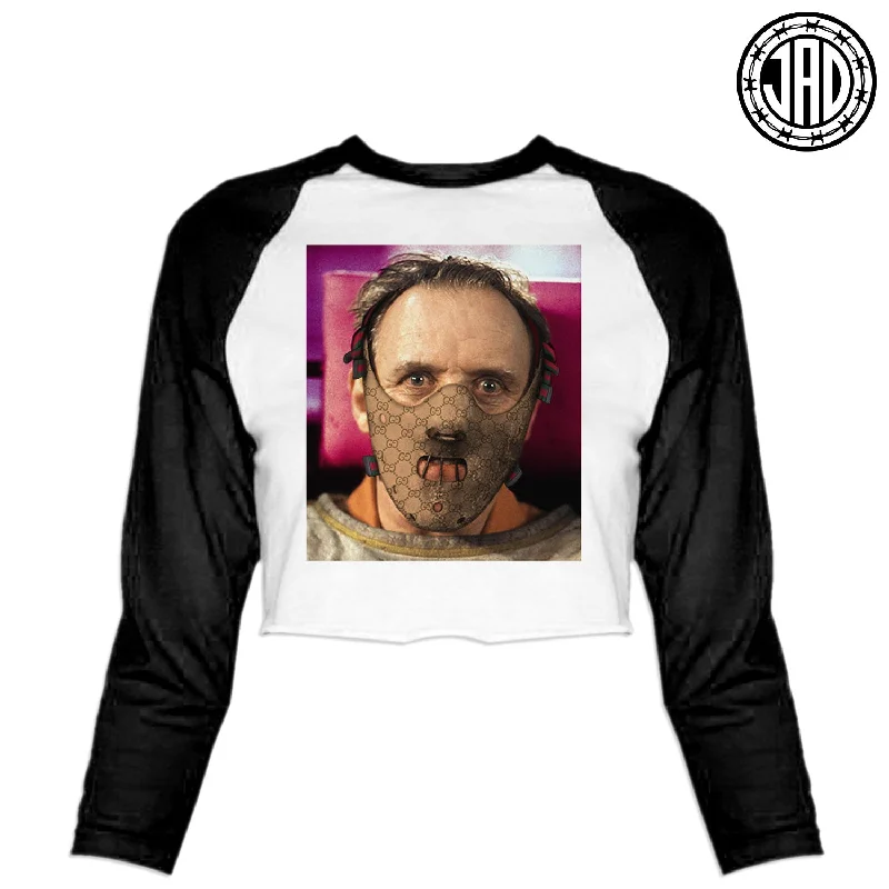 Expensive Taste - Women's Cropped Baseball Tee Layered Multi-layer Single Layer
