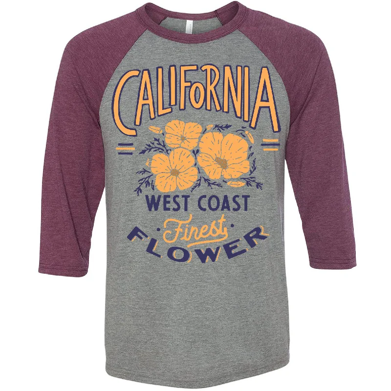 Finest Poppies Baseball Tee Collared Crew Neck Turtle Neck