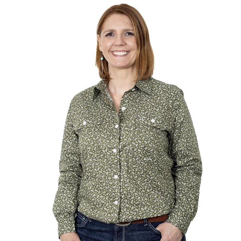LADIES JUST COUNTRY ABBEY FULL BUTTON WORKSHIRT Spandex Blend Rayon Blend Denim Blend LADIES JUST COUNTRY ABBEY FULL BUTTON WORKSHIRT Spandex Blend Rayon Blend Denim Blend