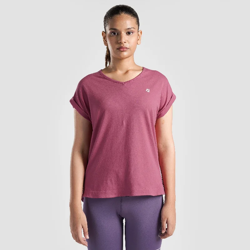 Lift Her Tee (Pink) Denim Fabric Leather Fabric Suede Fabric