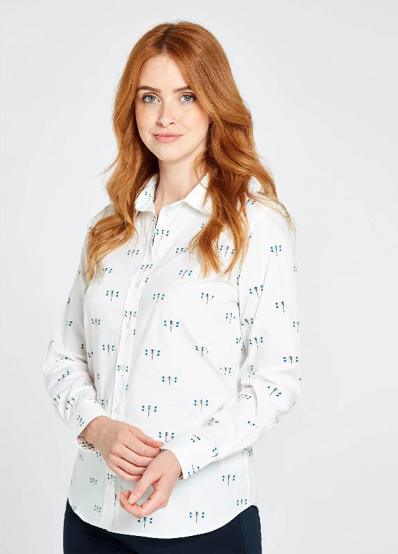 Meadow Shirt - White Chenille Brocade Lace