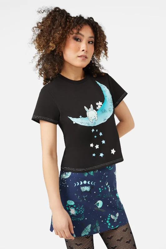 Moon Bunny Tee Nylon Fabric Polyester Fabric Spandex Fabric