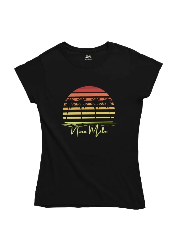 Nine Mile Sunset Short-Sleeve Unisex T-Shirt V-Neck T-Shirt Long Sleeve Cotton