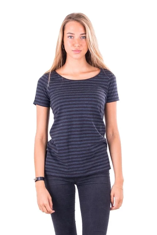 Nørregade T-shirt - Sort-Blå Chenille Brocade Lace
