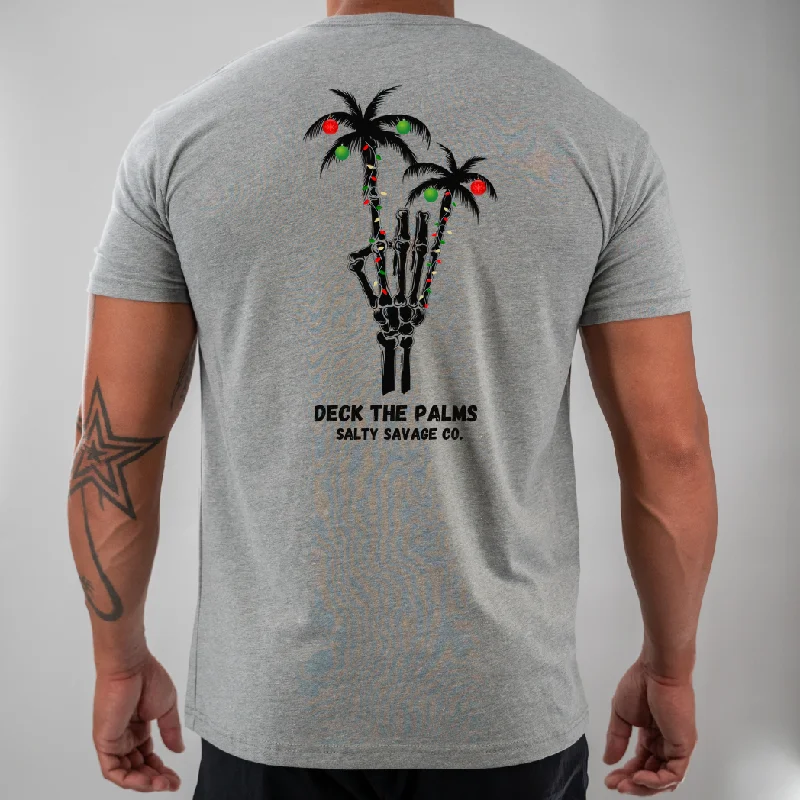 Salty Savage Unisex “DECK THE PALMS" Tee | Business in the Front, Party in the Back Fleece Fabric Down Fabric Feather Fabric Salty Savage Unisex “DECK THE PALMS" Tee | Business in the Front, Party in the Back Fleece Fabric Down Fabric Feather Fabric