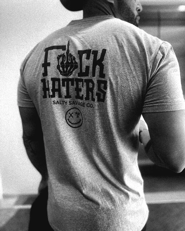Salty Savage Unisex “FUCK HATERS" Tee | Business in the Front, Party in the Back Boxy Fit Fitted Loose Salty Savage Unisex “FUCK HATERS" Tee | Business in the Front, Party in the Back Boxy Fit Fitted Loose