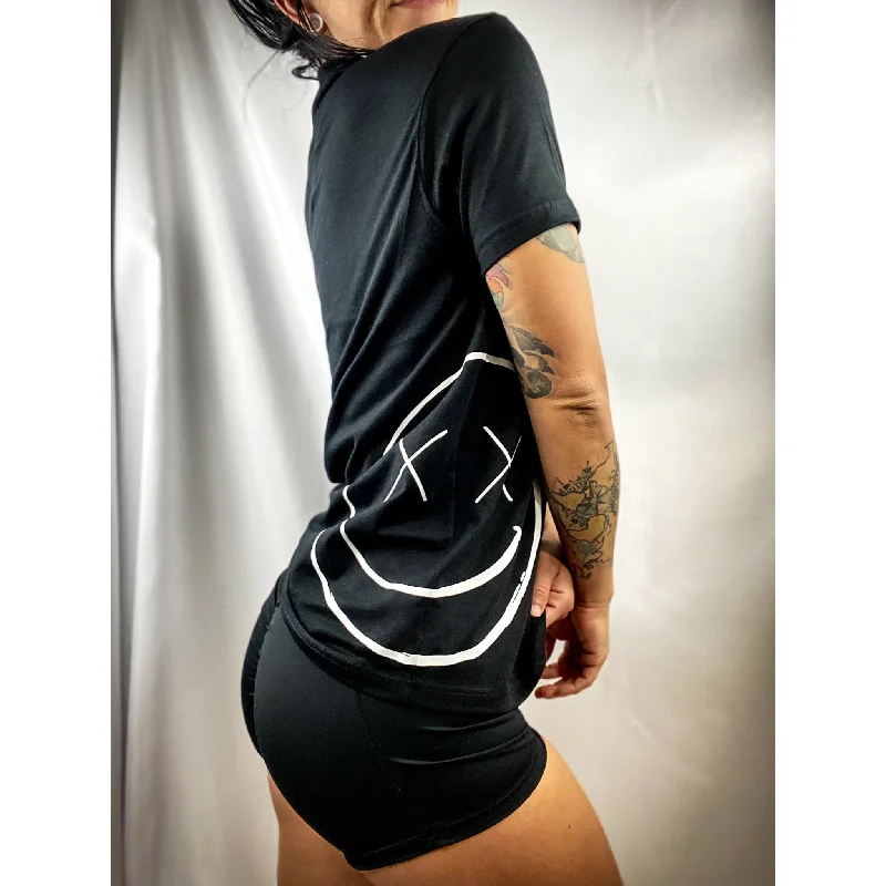 Salty Savage Unisex "OG Smile" Tee | Side Piece Hooded Caped Shawl Collar