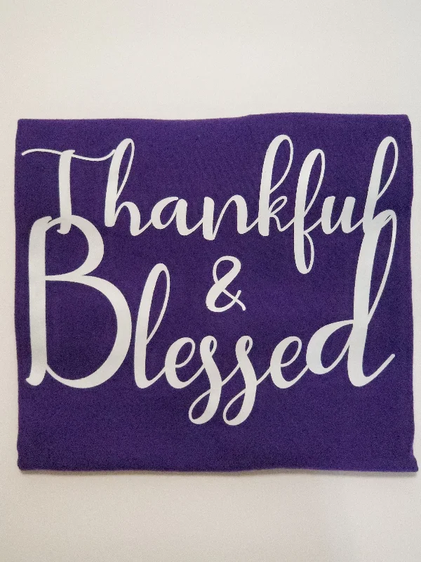THANKFUL & BLESSED   T-SHIRTS Terry Blend Velvet Blend Canvas Blend