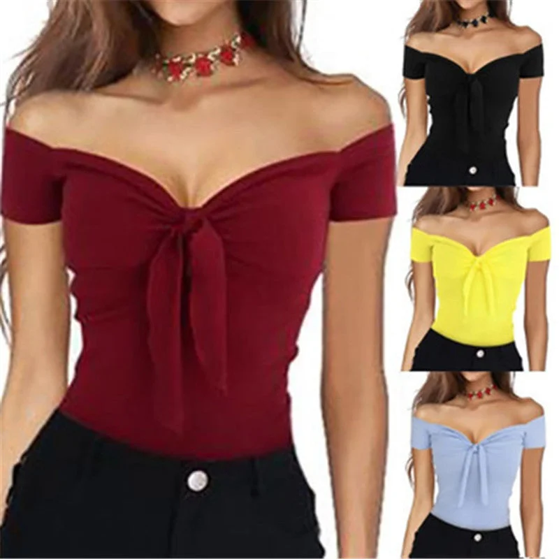 Women V collar Leisure T-shirt Casual Formal Business